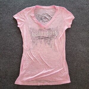 Vintage Y2K Hellanbach Graphic T Shirt Womens XL Grunge Skate Streetwear STURGIS